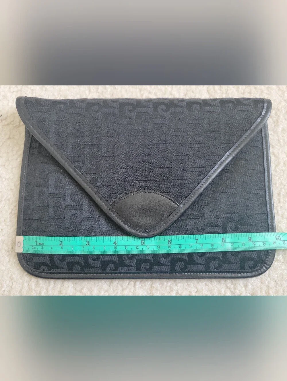 Black Envelope Clutch/ Unisex